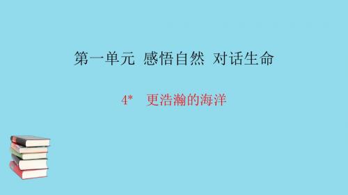 九年级语文下册第一单元4更浩瀚的海洋习题课件语文版