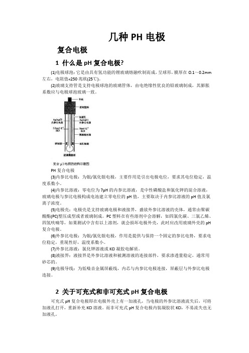 几种PH电极