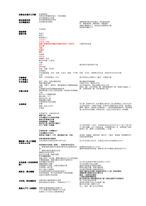 史上最详细装修流程图装修步骤表吐血整理