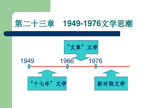 1 第二十三章 1949-1966年文学思潮