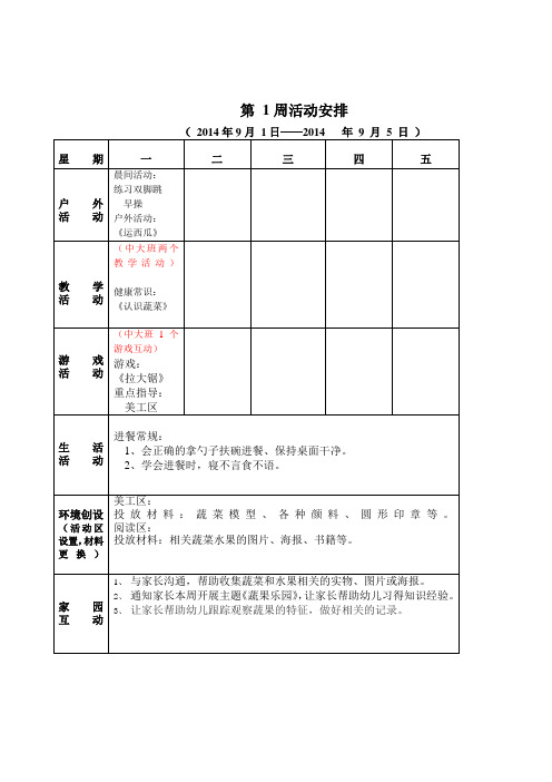 备课本模板(修改)