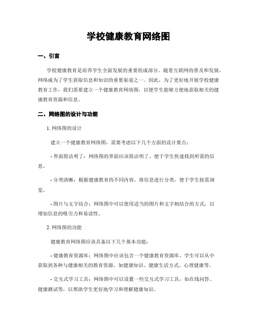 学校健康教育网络图