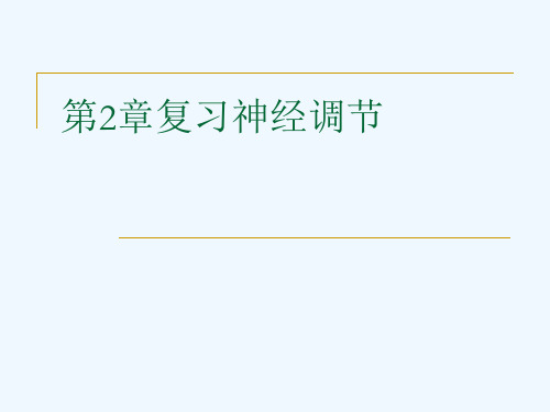 第2章复习神经调节[可修改版ppt]