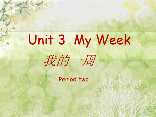 广东开心学英语 Unit-3 My-WeeK 2