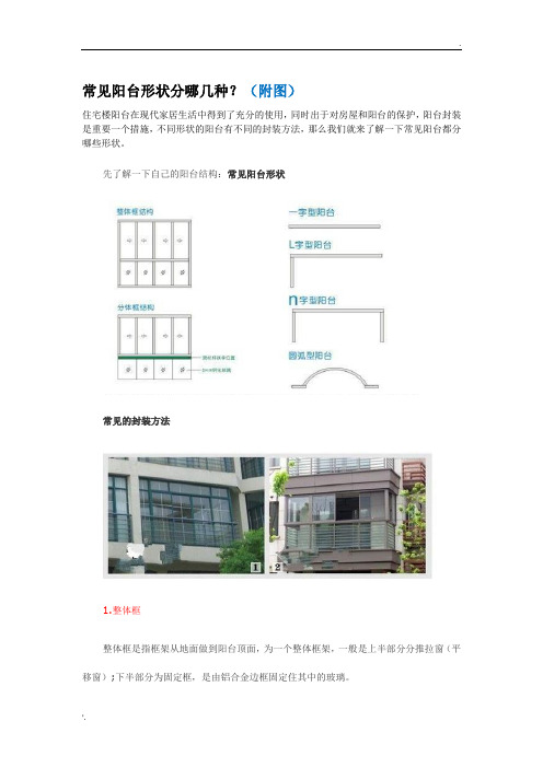 常见阳台形状分哪几种？(图解)