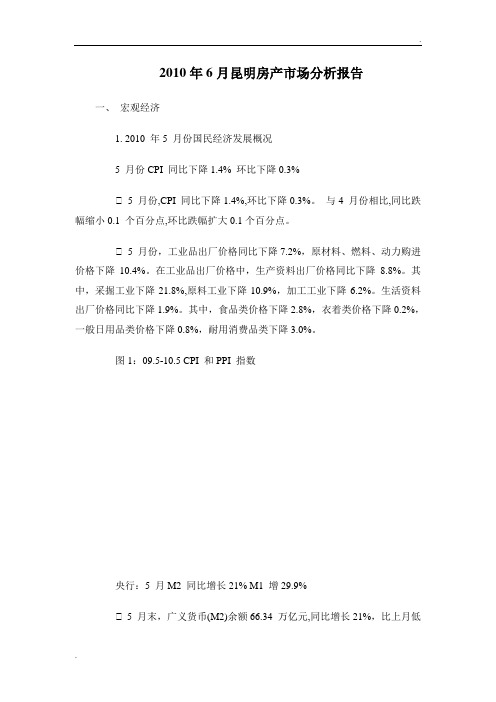 2010年6月昆明房产市场分析报告