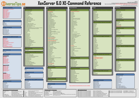 XenServer 6.0 XE 命令快速参考