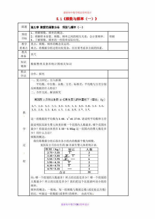 湘教初中数学八下《5.1频数与频率》word教案 (6)