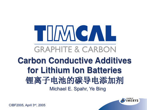 锂电池导电剂介绍carbon additives for Li 2005