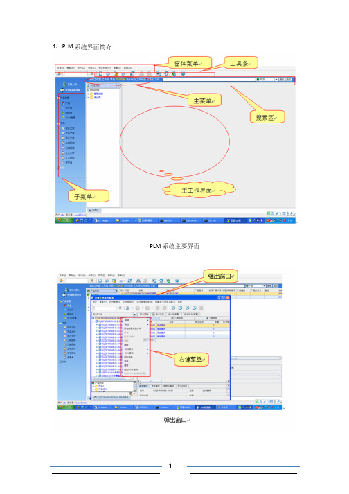 PLM工艺操作说明(自编)