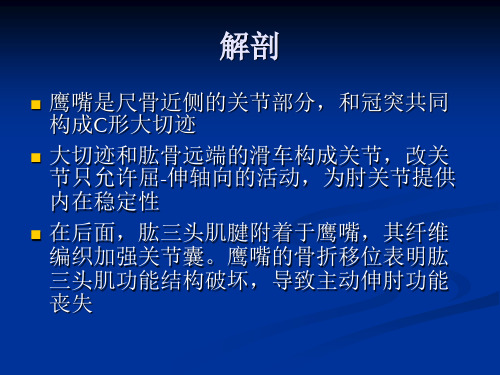 尺骨鹰嘴骨折fractureofolecranon