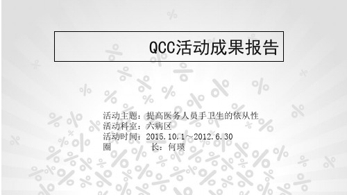 提高手卫生依从性QCC ppt课件