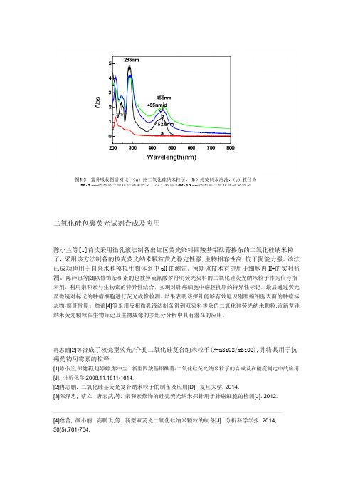 荧光二氧化硅的应用