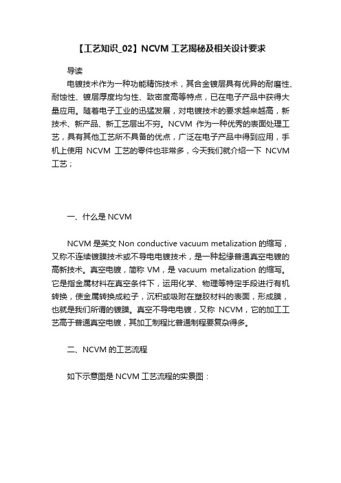 【工艺知识_02】NCVM工艺揭秘及相关设计要求