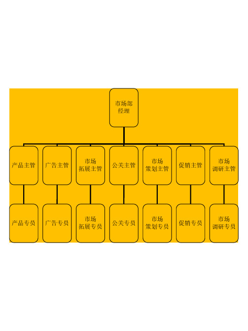 公司营销中心组织架构图(市场销售)(实用版)