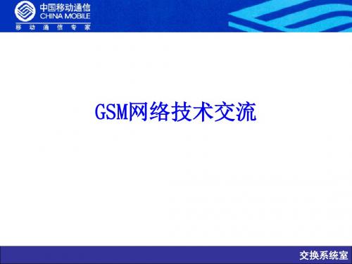 GSM网络技术交流