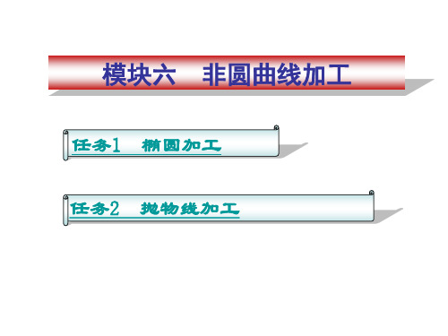 模块六 非圆曲线的加工