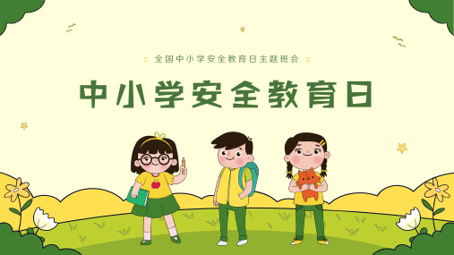 全国中小学安全教育日主题班会ppt