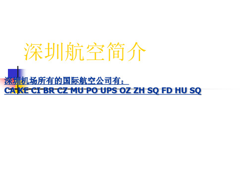 海运货运代理10.2 空运知识