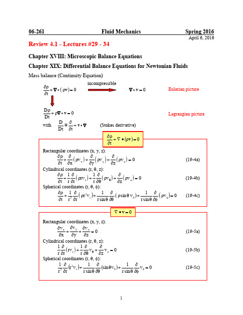 fluids mechanics 流体力学