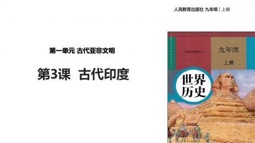 部编人教版九年级历史上册第3课《古代印度》精品课件