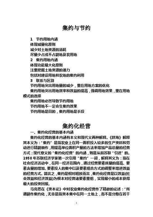 集约与节约