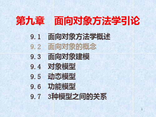 第9章 面向对象方法学引论PPT课件