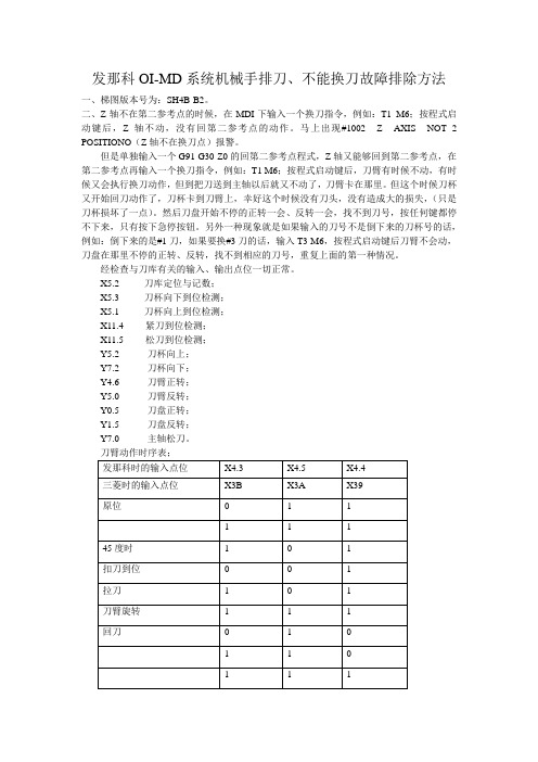 发那科OI-M系统排刀方法