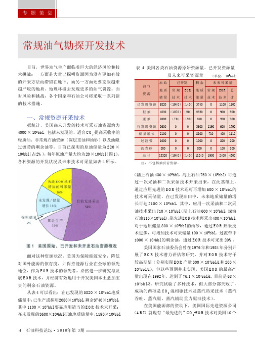 常规油气勘探开发技术