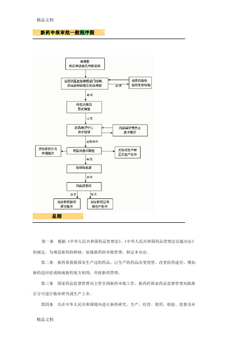 最新新药申报审批(药品注册流程)之总结版