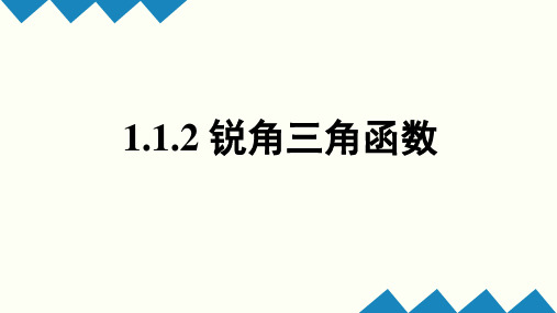 1.1.2锐角三角函数(公开课课件)