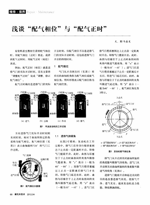 浅谈“配气相位”与“配气正时”