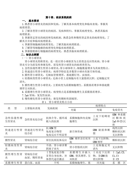 第十章、泌尿系统疾病