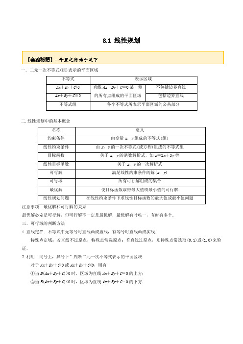 文档：20届高考数学一轮复习讲义(提高版) 专题8