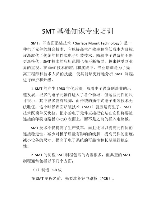 SMT基础知识专业培训