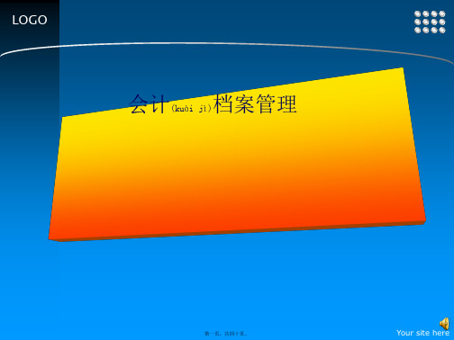 会计档案归类管理(ppt版)