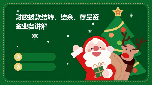 财政拨款结转、结余、存量资金业务讲解