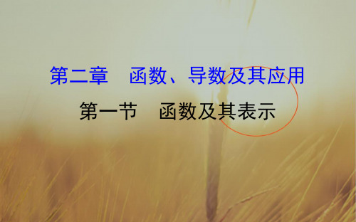 2018届高考数学理科全国通用一轮总复习课件：第二章 函数、导数及其应用 2.1 精品