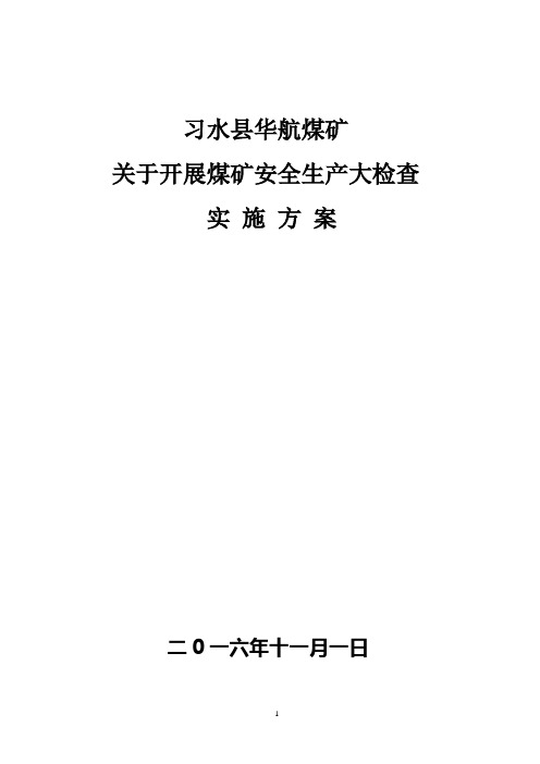 安全生产大检查实施方案16-11(修)