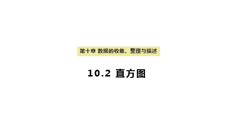 直方图课件人教版数学七年级下册2