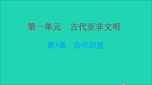 九年级历史上册第1单元古代亚非文明第3课古代尤课件新人教版2022020916