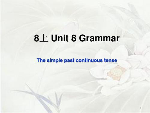 译林牛津版8A Unit 8 Natural disasters Grammar  教学课件 (共17张PPT)