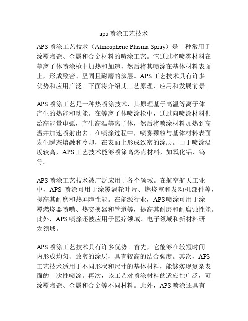 aps喷涂工艺技术