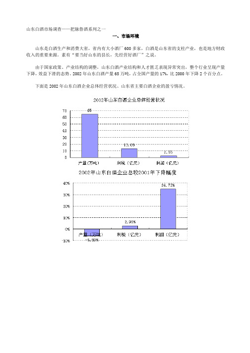 某地区白酒市场调查报告