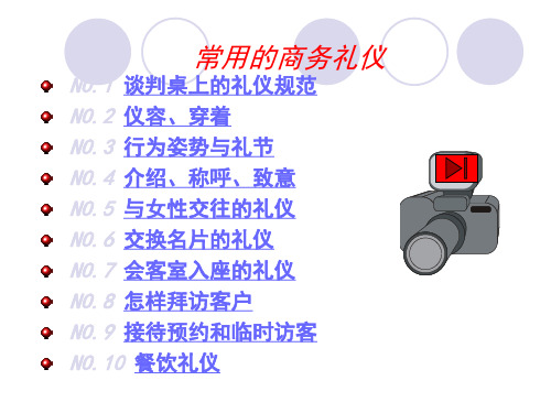 商务谈判的礼仪ppt下载