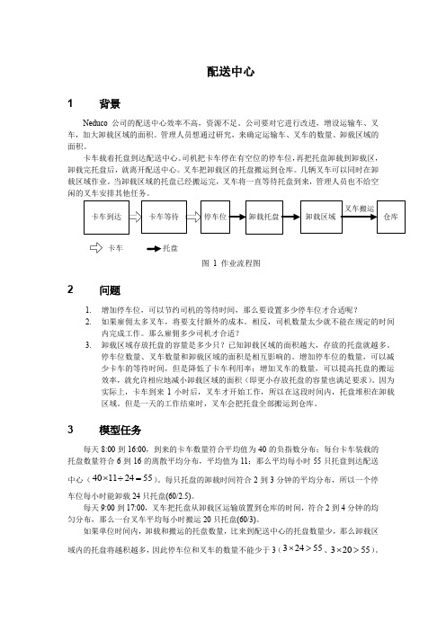 EnterpriseDynamics物流仿真软件案例配送中心