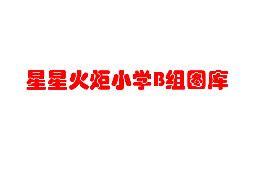 星星火炬小学B组图库(3.4年级组)有参考答案