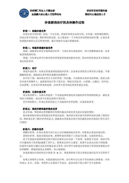 沙盘游戏治疗是做什么的？