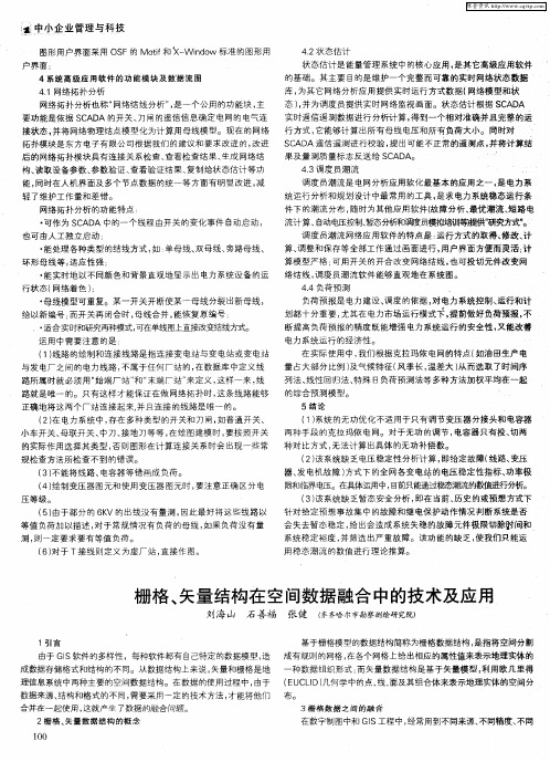 栅格、矢量结构在空间数据融合中的技术及应用