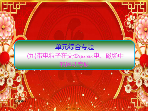 高考物理一轮复习 单元综合专题(九)带电粒子在交变电、磁场中课件 